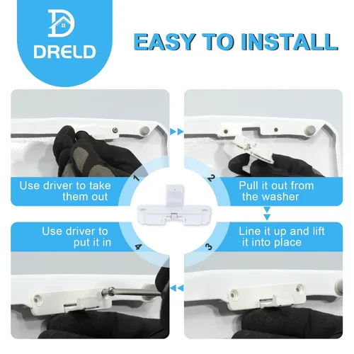 Vista 7 de W10240513 Reemplazo de bloqueo de tapa de arandela para Whirlpool, Kenmore, Amana, Maytag Roper, Sears, Reemplaza WPW10240513 PS2579805 AP6017583