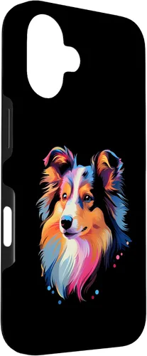 Vista 3 de Shetland Sheepdog Shelti Puppy Best Dog Walking Pet Case for iPhone 16