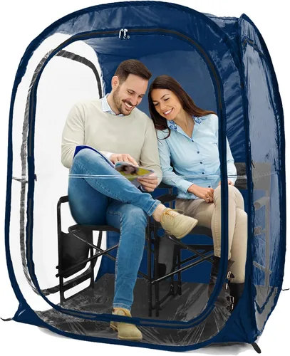 Vista 17 de WeatherPod® Pop-Up Sports Tent 1-2 Person – Instant Setup MyPod™ Original Shark Tank All-Weather Shelter for Outdoor Sports, Rain, Wind & Cold