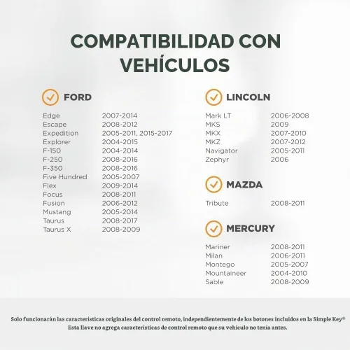 Vista 2 de Teclados simples de 3 botones, llavero y programador de llaves, kit remoto de repuesto de llaves, programador de llaves simple para vehículos Ford