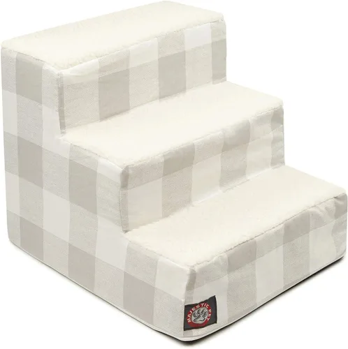 Vista 108 de Majestic Pet - Escaleras portátiles para mascotas suave escalón de espuma de sherpa escalones para perros y gatos rampa para cachorros
