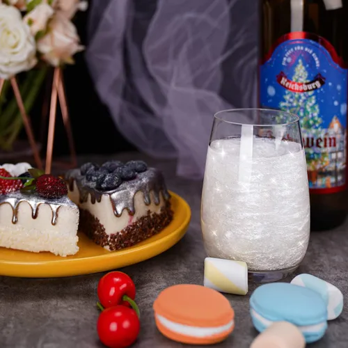 Vista 2 de NiHome Polvo brillante comestible de grado alimenticio con purpurina para decoración de alimentos, polvo metálico para bebidas, vino, bebidas, Blanco