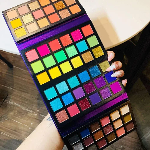 Vista 9 de BestLand Paleta de sombra de ojos ultra secreta, 72 colores, tablero de colores 4 en 1, brillo mate, brillo nude, natural, todo en uno, paleta