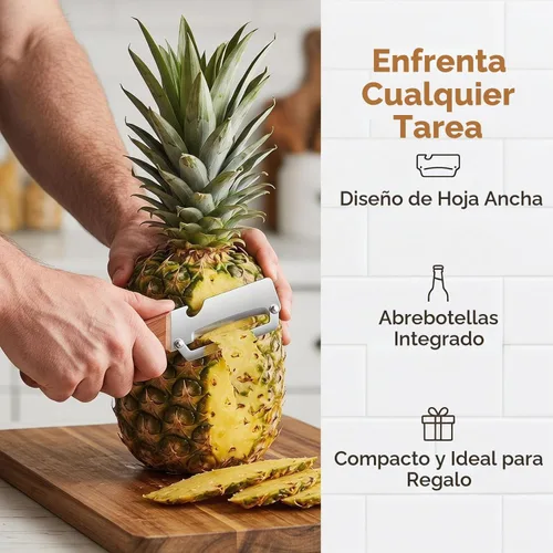 Vista 5 de 2 peladores de verduras multifuncionales 2 en 1, pelador de frutas 2 en 1 y abridor de botellas, resistente y duradero, adecuado para papas