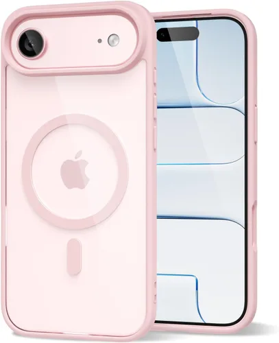 Vista 232 de oakxco Funda magnética transparente compatible con Magsafe, bonita funda delgada y transparente de poliuretano termoplástico no amarillenta, carcasa