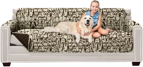 Vista 22 de Sofa Shield - Funda para sofá Loveseat con correa patentada, protector de cojín, funda reversible diseñada en EE. UU. resistente a manchas