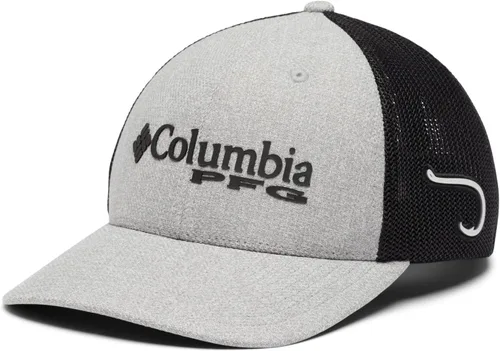 Vista 176 de Columbia Gorra de bola de malla Bandera antigua de malva/blanco/pescado