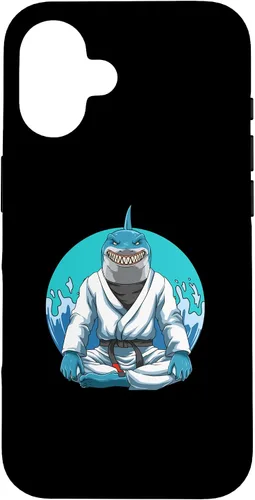 Vista 28 de iPhone 12 Pro Max Jiu Jitsu Shark con Gi - Estuche de agarre y judo