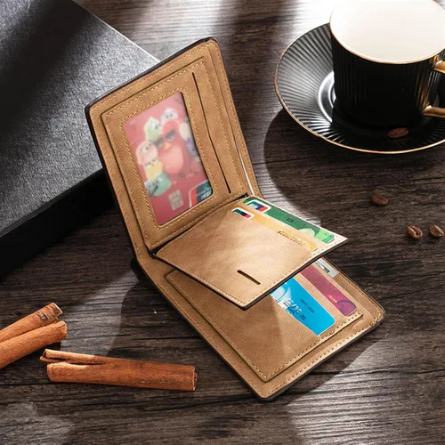 Vista 6 de Cartera personalizada para hombres – Cartera con foto personalizada grabada con imagen personalizada y nombre inicial regalos para él, novio, marido
