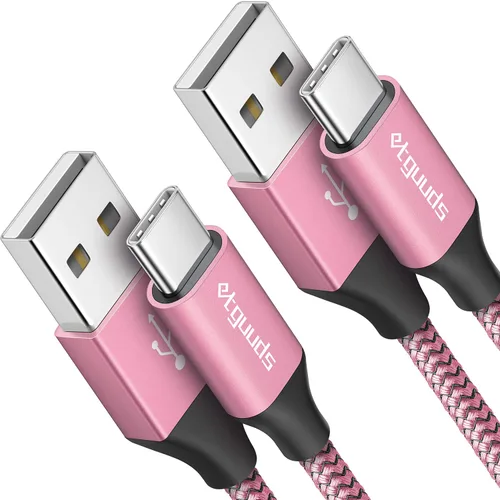 Vista 9 de Etguuds Cable USB a USB C de 3 pies, paquete de 2 unidades, cable de carga rápida de USB A a tipo C, compatible con Samsung Galaxy A17 A16 A15 A26