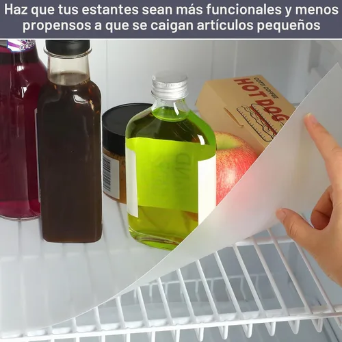 Vista 6 de Barydat 8 Piezas de Forro de Estante de Plástico Esmerilado Liner Impermeable Sin Adhesivo para Estantes de Alambre Cubierta de Estantería