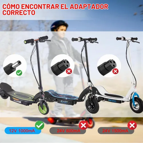 Vista 4 de Cargador de batería de 12 V para niños Ride On Juguetes para Razor Power