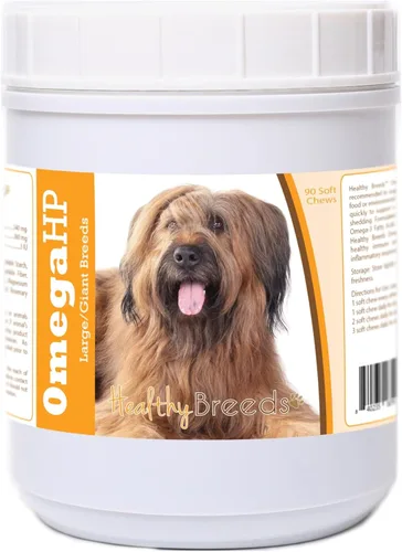 Vista 212 de Healthy Breeds Affenpinscher Omega HP - Masticables suaves para piel y pelaje, 60