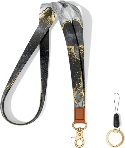 Vista 20 de Llavero con cordón para el cuello, llavero con correa larga para mujeres y hombres, llaves del automóvil, insignias de identificación, tarjeta