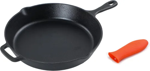 Vista 11 de Commercial CHEF Juego de sartenes de hierro fundido de 3 piezas