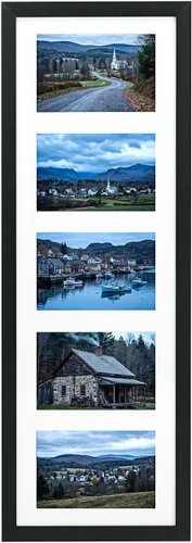 Vista 8 de WIFTREY 2 Pack 4x6 Picture Frames Collage with 4 Openings, Display Eight 4 x 6 Photo Pictures for Wall Mounting, Black