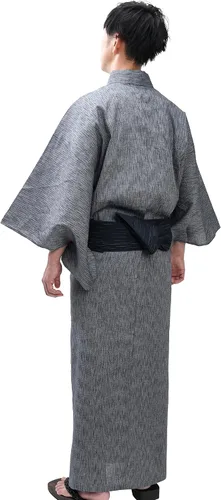 Vista 4 de Edoten Kimono Japón Shijira Weaving Yukata para hombre