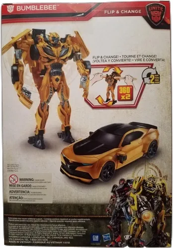 Vista 2 de Transformers: El último caballero exclusivo de Autobot Unite, 11 pulgadas Flip & Change Autobot Bumblebee
