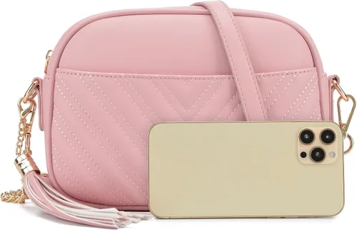 Vista 8 de lola mae Bolso bandolera acolchado, bolso de hombro de diseño moderno