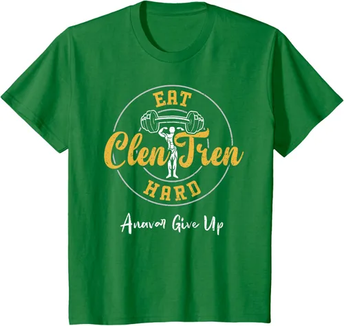Vista 50 de Culturismo: Comer Clen Tren Hard Anavar Give Up - Camiseta de gimnasio, Negro