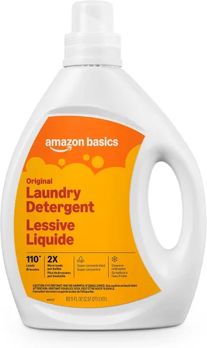 Vista 9 de Amazon Basics - Detergente líquido concentrado para ropa, Clean Linen, 110 cargas, 82.5 onzas líquidas, el embalaje puede variar