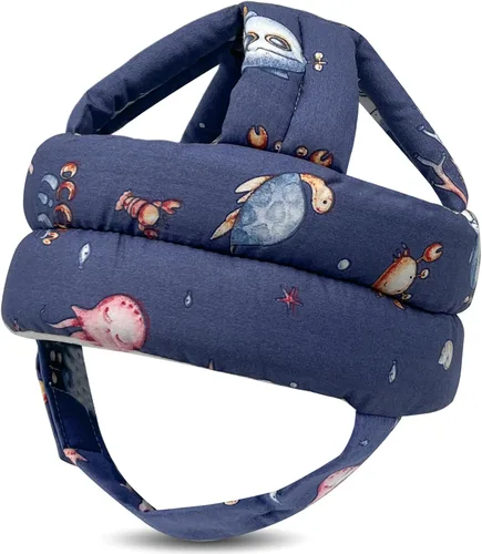 Vista 10 de Protector de cabeza de bebé para gatear caminando, casco de bebé ajustable sin golpes y cojín suave, gorra de seguridad infantil para niños que