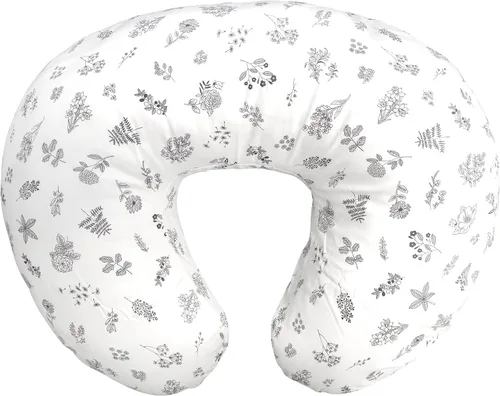 Vista 21 de LAT - Almohada de lactancia para lactancia materna, funda extraíble 100% algodón, almohadas ergonómicas para lactancia materna para mamá y bebé