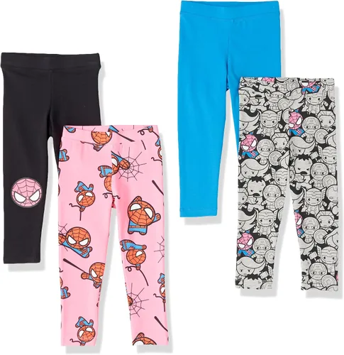 Vista 34 de Amazon Essentials Disney Marvel Star Wars Frozen Leggings para niñas y niños pequeños, multipaquetes