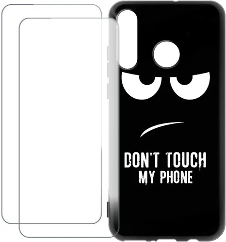 Vista 10 de Funda compatible con Huawei P30 Lite 2020 con 2 protectores de pantalla de vidrio templado, a prueba de golpes, resistente a los arañazos