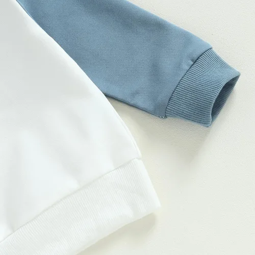Vista 4 de Thorn Tree Conjunto de sudadera de manga larga para niños pequeños, 2 piezas, para otoño e invierno
