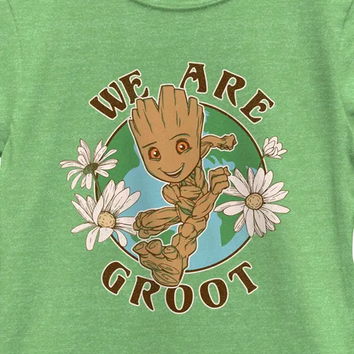 Vista 2 de Marvel Camiseta Groot Earth Day para niña