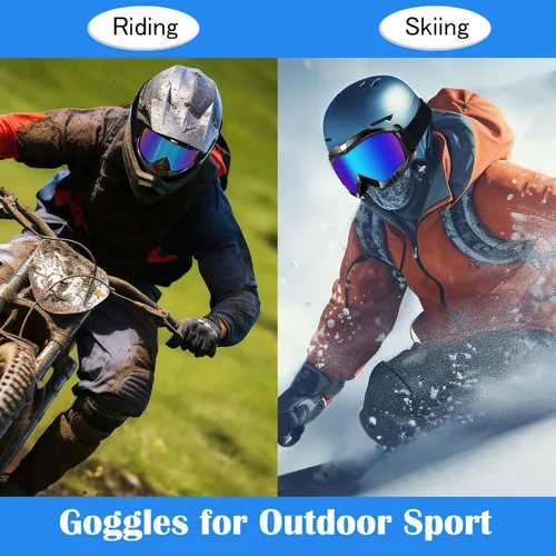 Vista 6 de Gafas de Motocross – Gafas MX para ATV, Motocicleta, Snowboard, Dirtbike y Deportes de Motor – Antiniebla, UV400, Antiarañazos, A Prueba de Polvo