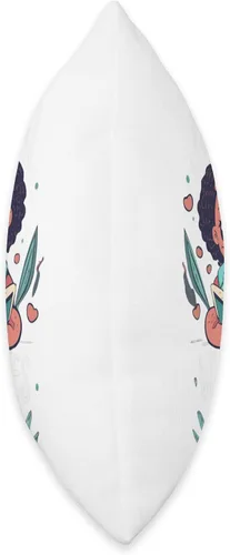 Vista 2 de African American Anime Just a girl who loves Anime Just Loves Anime Black Afro Girl Throw Pillow, 16x16, Multicolor