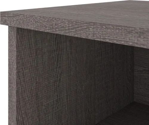 Vista 6 de Bestar Pro-Linea - Escritorio de oficina en forma de L, 72 W, color gris ladrido