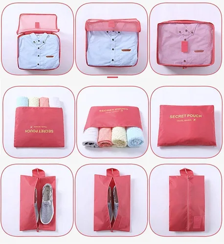 Vista 3 de 7 bolsas organizadoras para equipaje impermeables, Cactus), VAYEEBO7White Cactus