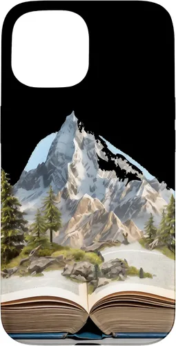 Vista 6 de Funda de lectura para iPhone 12 Pro Max Book Mountain Nature Bookworm Reader Hiker