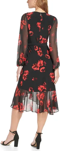 Vista 5 de Tommy Hilfiger Vestido trapecio de manga larga para mujer