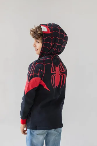 Vista 5 de Marvel Spider-Man Spider-Verse Venom - Sudadera con capucha y cremallera para niños pequeños y grandes