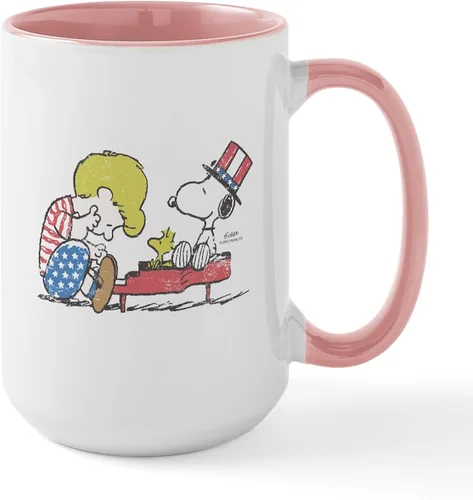 Vista 59 de CafePress SNOOPY Joe Cool - Taza de café de cerámica (15.0 fl oz)