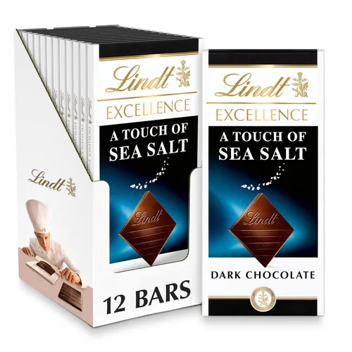 Vista 14 de Lindt EXCELLENCE Barra de caramelo de chocolate oscuro con 70% cacao, 3.5 onzas, paquete de 12
