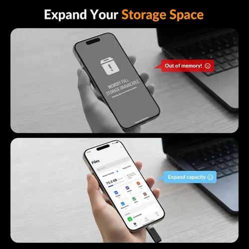 Vista 4 de iDsonix SSD externo magnético de 512 GB, hasta 2000 MB/s, unidad externa de estado sólido con USB C 3.2 Gen 2, 4K ProRes HDR Record and Store, SSD