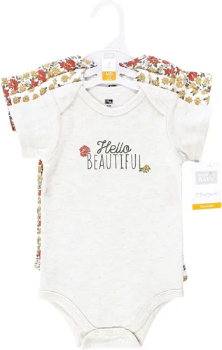 Vista 158 de Hudson Baby baby-girls Cotton Bodysuits 3-pack