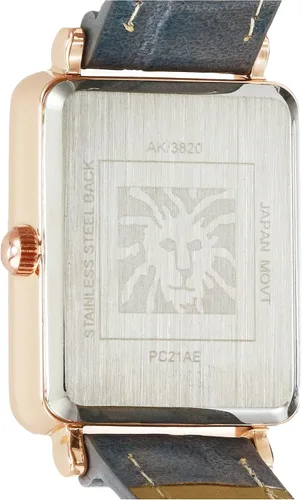 Vista 4 de Anne Klein AK3820 Reloj con correa de grano de cocodrilo acentuada con purpurina
