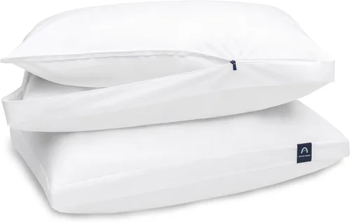 Vista 8 de ACCURATEX Almohada para Personas que Duermen de Lado para Personas que Duermen de Lado y de Espalda - Funda de Algodón 100% Rellena con Alternativa