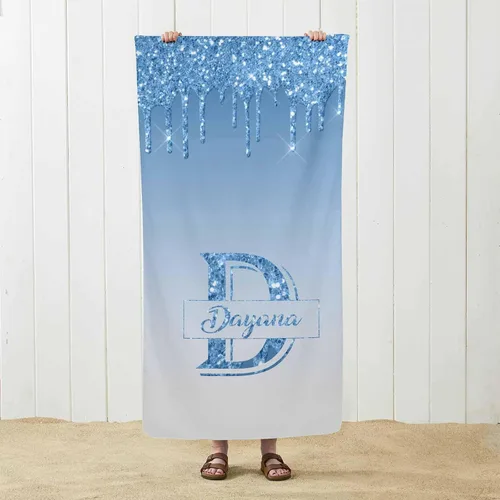 Vista 34 de MyPupSocks Toalla de playa personalizada – Toalla de piscina personalizada de piñas – Morado Personaliza con tu nombre