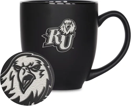 Vista 27 de Rico Industries - Taza de cerámica mate negra con grabado láser estándar de 15oz para NCAA (escuelas T & U) - Para bebidas calientes o frías
