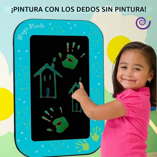 Vista 7 de Panel de manos mágicas, actividad de pared sensible al calor que cambia de color, interactivo preescolar, 22 x 1.25 x 15 pulgadas (20-MGC-009)