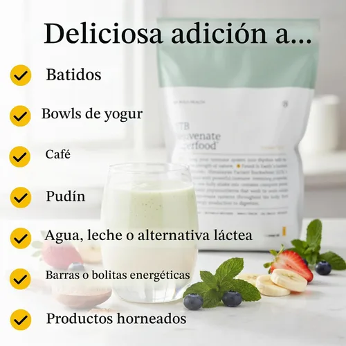 Vista 4 de BIG BOLD HEALTH HTB Rejuvenate Superfood Proteína en polvo a base de plantas Trigo sarraceno tartario del Himalaya con polifenoles y 0.60 oz