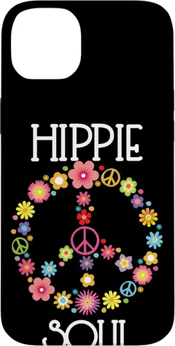 Vista 15 de Hippie Soul Flower Power Floral Peace Sign 60s 70s Gift Case for iPhone 17