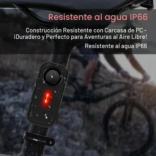 Vista 8 de Sistema de alarma para bicicleta USUPERINK antirrobo, alarma de bicicleta Negro